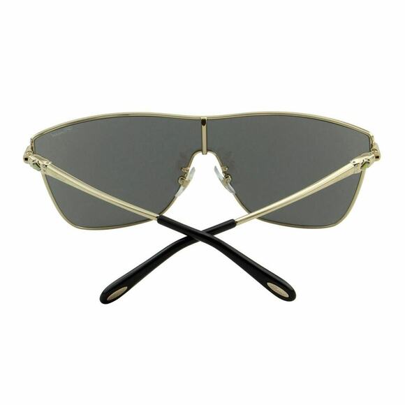 New Chopard Women Shield Sunglasses Pale Gold Frame Gray Mirrored Lens SCH-C20S - Picture 13 of 14